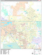 O'Fallon Wall Map Premium Style