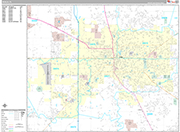 Ocala  Wall Map Premium Style