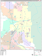 Ogden  Wall Map Premium Style