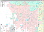 Olathe  Wall Map Premium Style