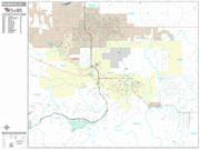 Palmdale Wall Map Premium Style