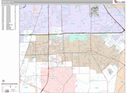 Pearland Wall Map Premium Style
