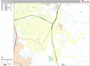 Pflugerville  Wall Map Premium Style