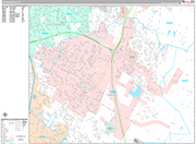 Pflugerville Wall Map Premium Style
