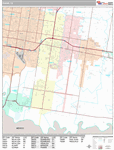 Pharr  Wall Map Premium Style