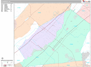 Plainfield Wall Map Premium Style