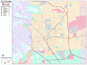 Pontiac Wall Map Premium Style