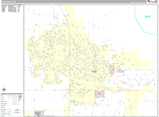 Porterville  Wall Map Premium Style