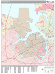 Portsmouth Wall Map Premium Style