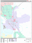 Provo Wall Map Premium Style