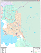 Provo  Wall Map Premium Style