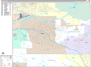 Redlands Wall Map Premium Style