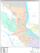 Richland Wall Map Premium Style