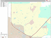 Rocklin Wall Map Premium Style