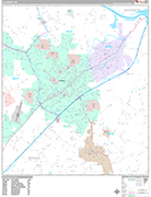Salisbury  Wall Map Premium Style