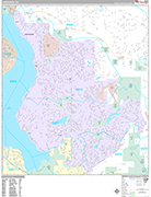 Sammamish Wall Map Premium Style