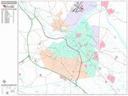 Schenectady Wall Map Premium Style