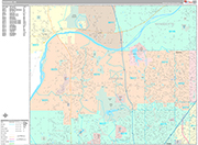Shawnee  Wall Map Premium Style