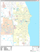 Sheboygan  Wall Map Premium Style