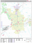 Spokane Wall Map Premium Style