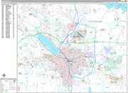 Syracuse Wall Map Premium Style