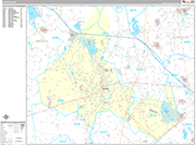 Taunton  Wall Map Premium Style