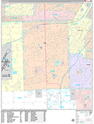 Taylor  Wall Map Premium Style