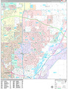 Thornton  Wall Map Premium Style