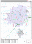 Topeka  Wall Map Premium Style