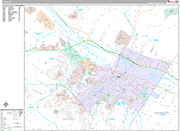 Utica  Wall Map Premium Style