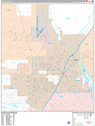 Victorville  Wall Map Premium Style
