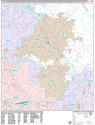 Vista  Wall Map Premium Style