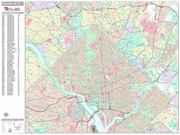 Washington Wall Map Premium Style