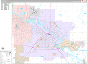 Waterloo  Wall Map Premium Style
