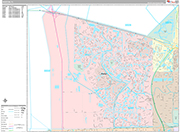 Weston  Wall Map Premium Style