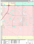 Woodbury Wall Map Premium Style