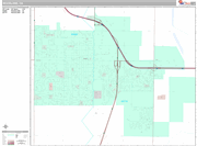 Woodland Wall Map Premium Style