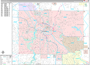 Youngstown  Wall Map Premium Style