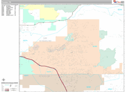 Yucaipa Wall Map Premium Style