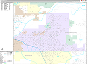 Yucaipa Wall Map Premium Style