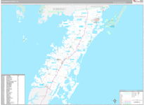 Accomack Wall Map Premium Style