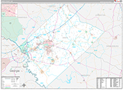 Aiken Wall Map Premium Style