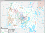 Alachua Wall Map Premium Style