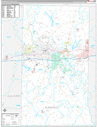 Alamance Wall Map Premium Style