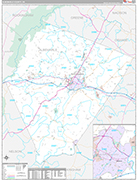 Albemarle Wall Map Premium Style