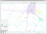 Alcorn Wall Map Premium Style