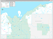 Alger Wall Map Premium Style