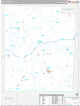 Allegany Wall Map Premium Style