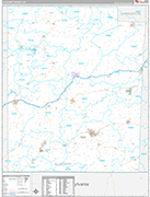 Allegany Wall Map Premium Style