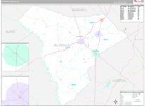 Allendale Wall Map Premium Style